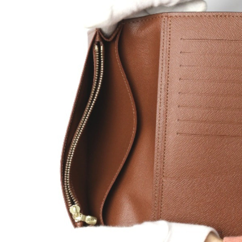 Louis Vuitton Monogram Brown Monogram Long Wallet (Bi-Fold) (Pre-Owned)