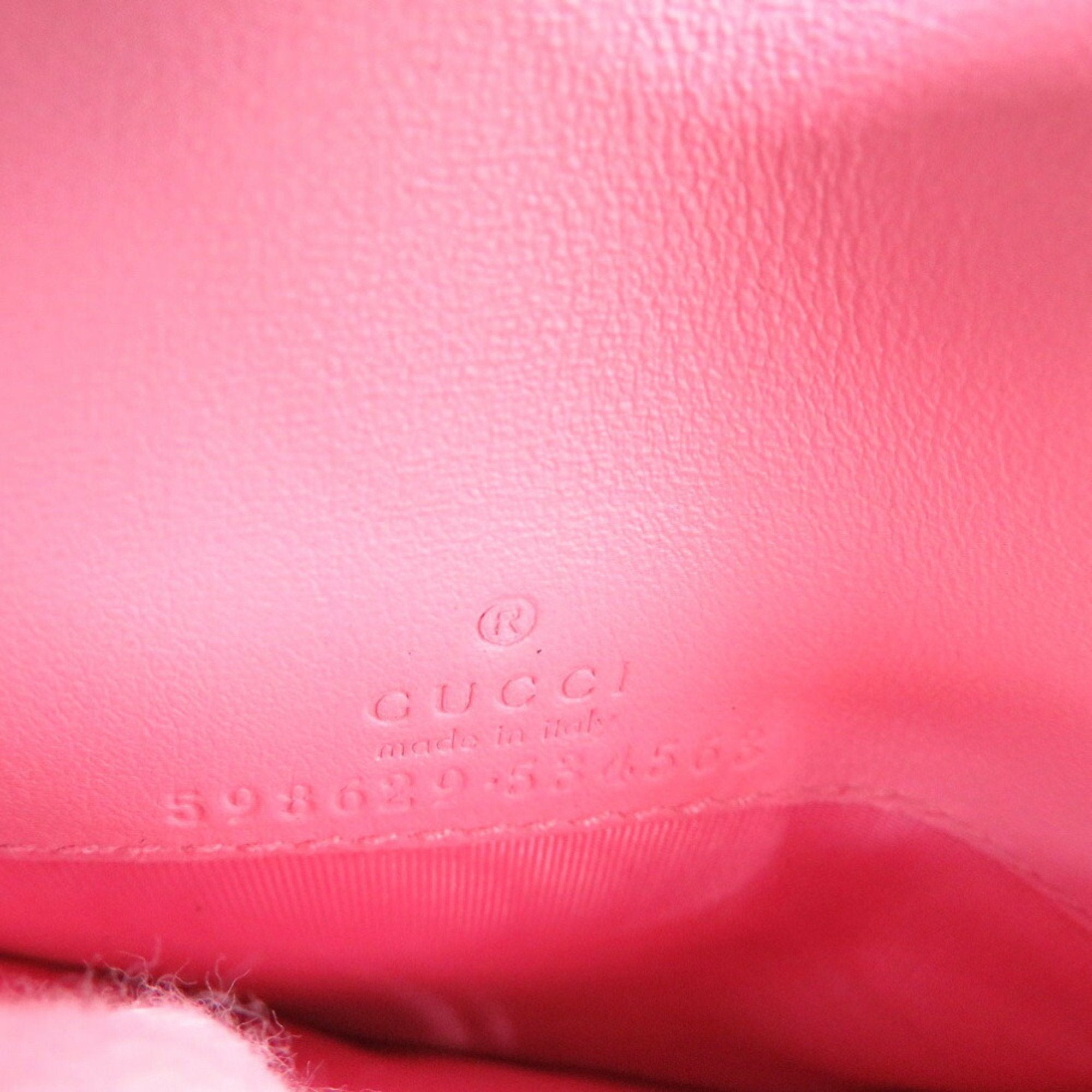 Gucci Pink Leather Wallet (Bi-Fold) (Pre-Owned)