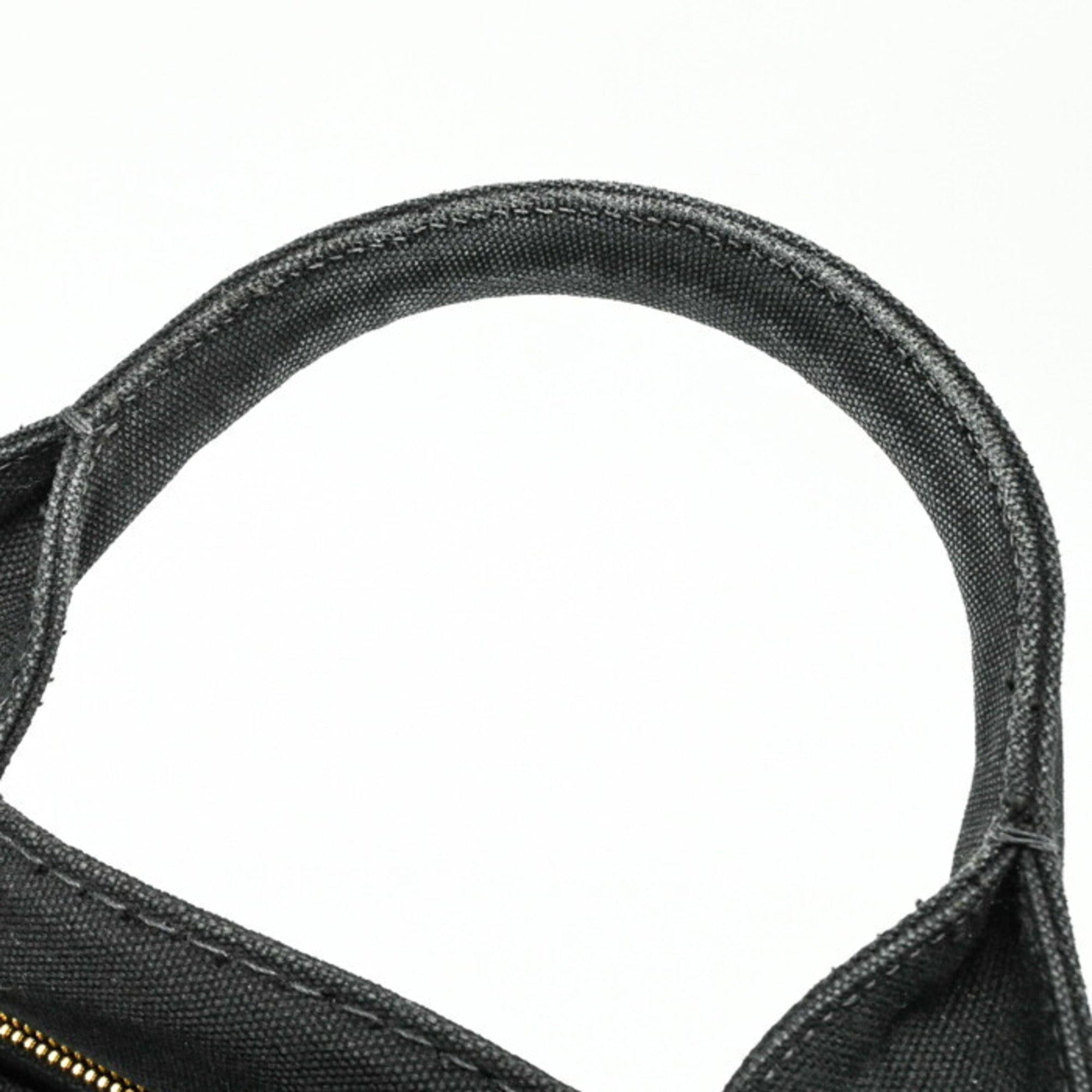 Prada Black Denim Handbag Shoulder Bag Tote Bag (Pre-Owned)