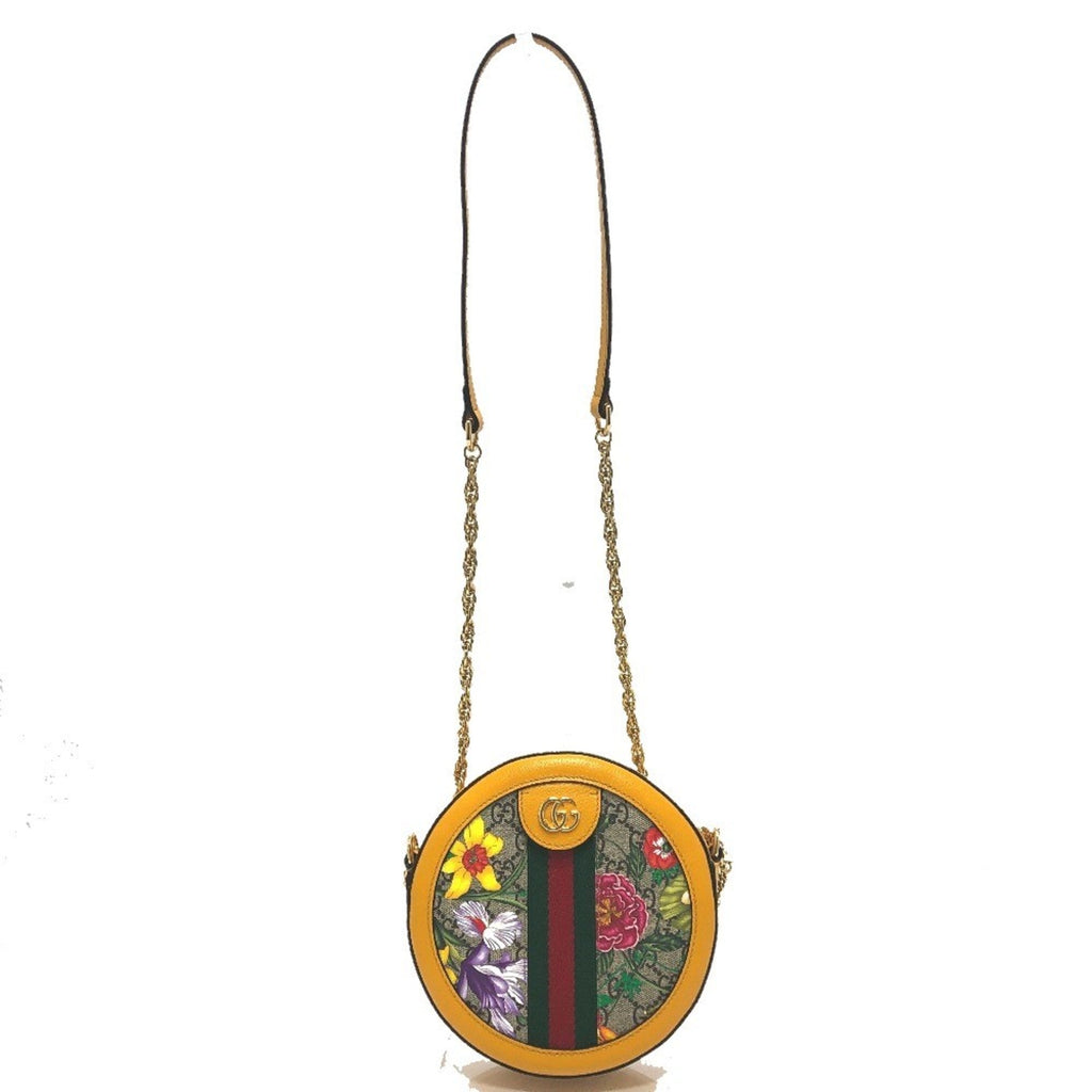 Gucci Yellow Gg Supreme Shoulder Bag (Pre-Owned)