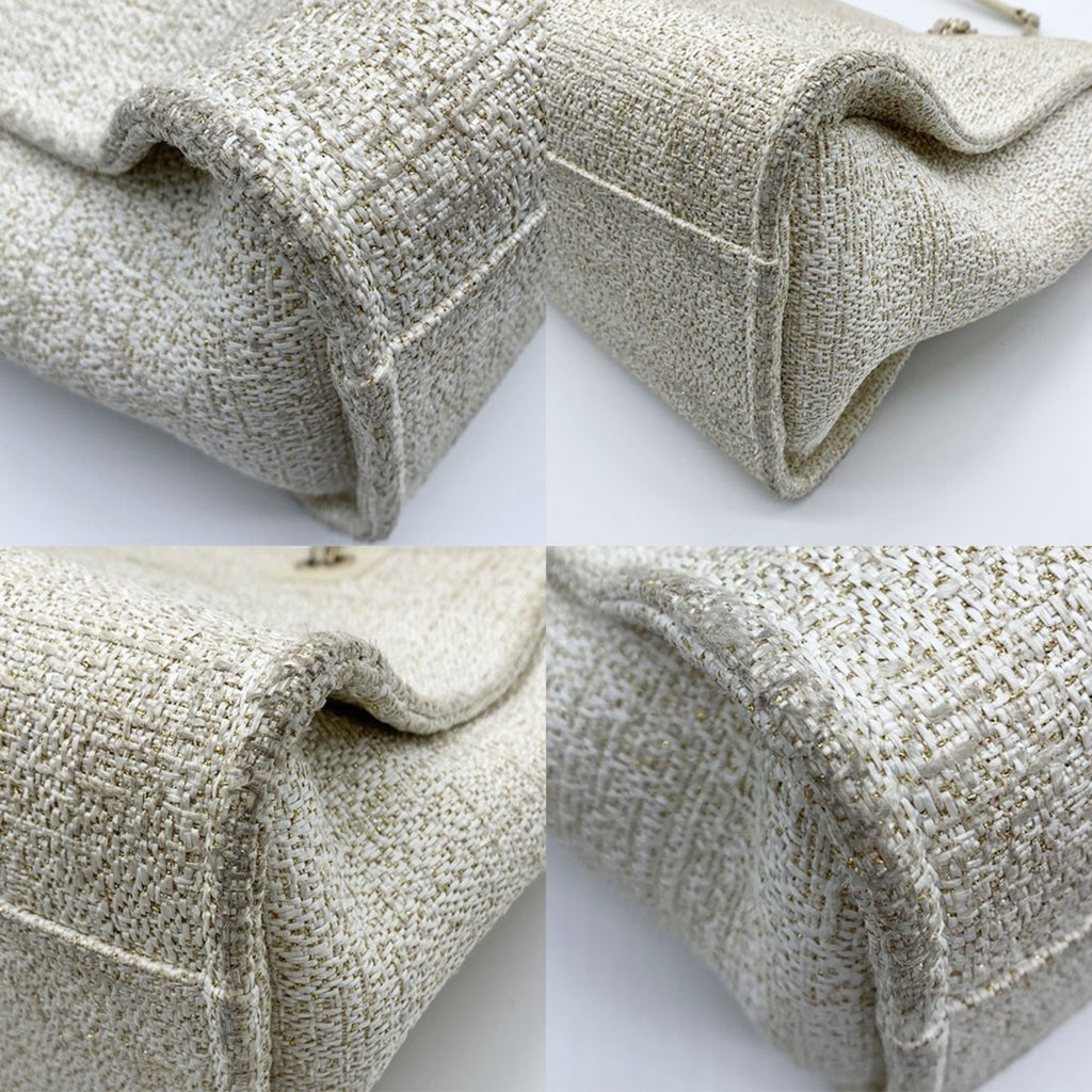 Chanel Beige Tweed Tote Bag (Pre-Owned)