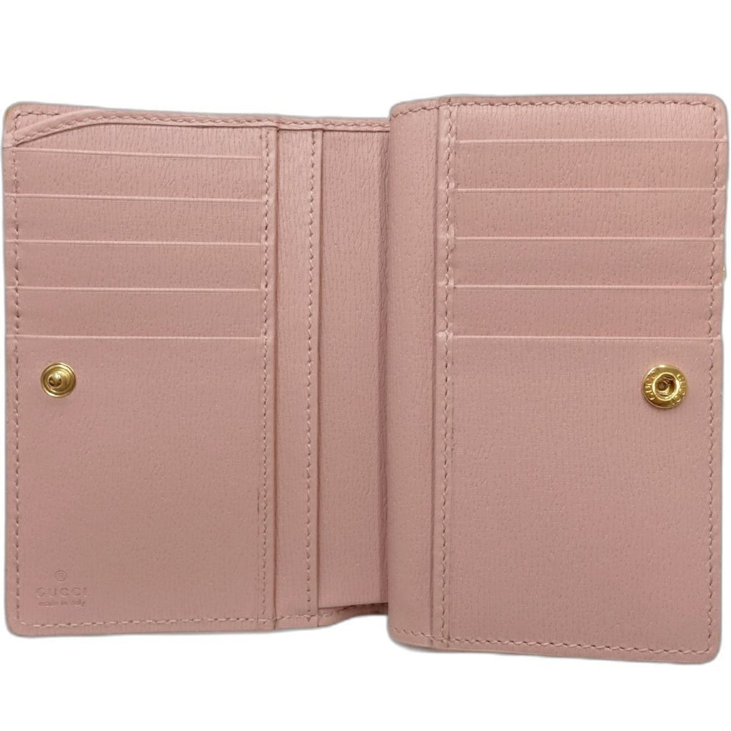 Gucci Pink Leather Wallet (Bi-Fold) (Pre-Owned)