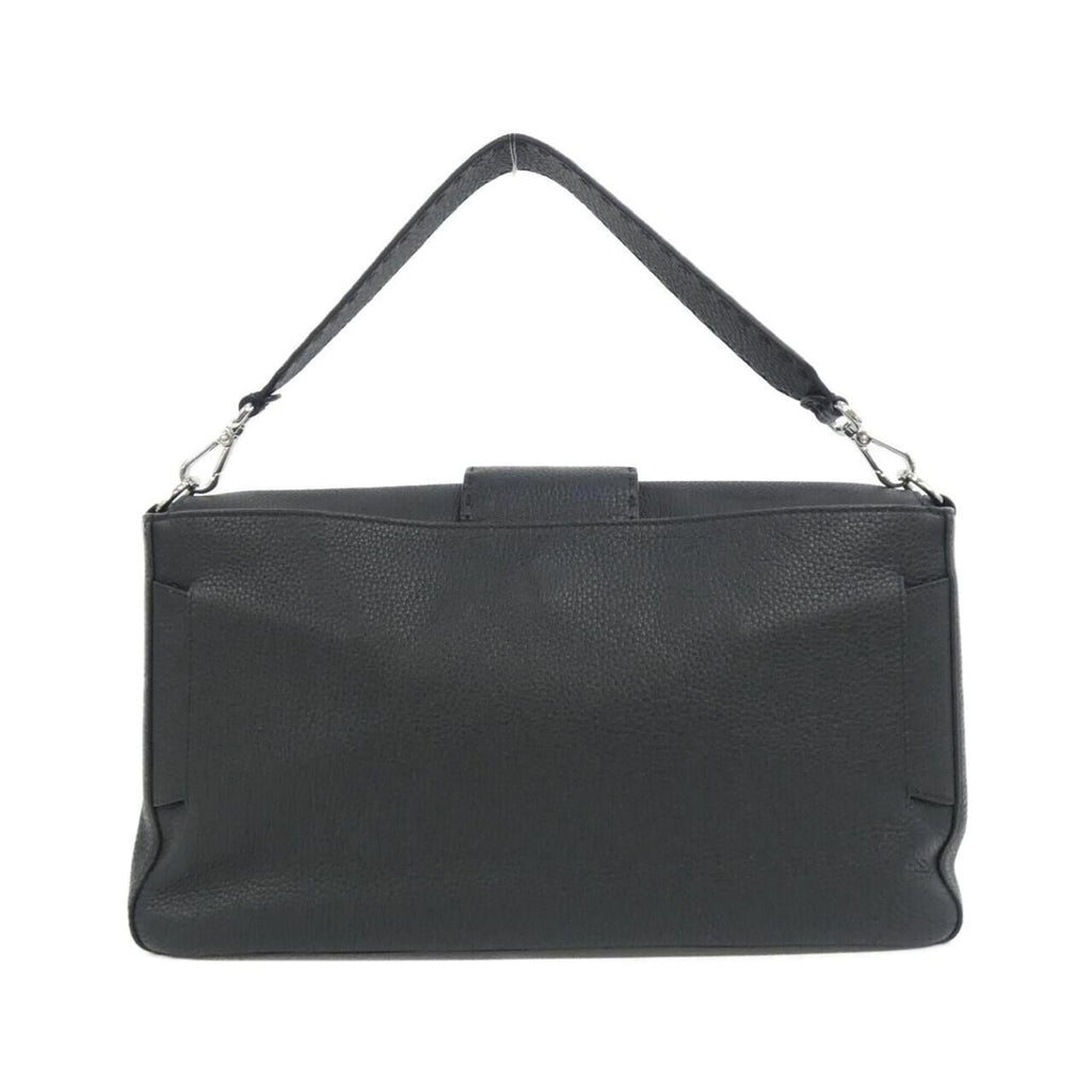 Fendi Black Leather Shoulder Bag (Pre-Owned)