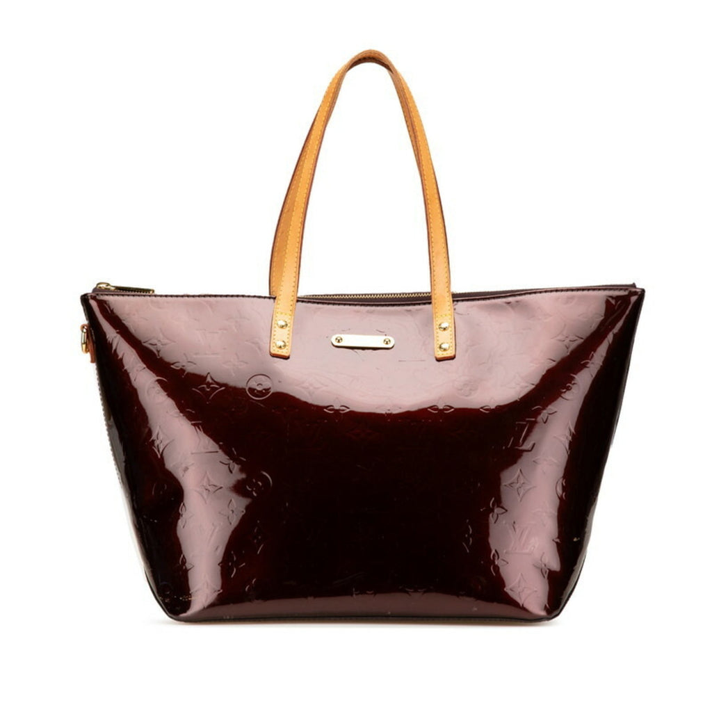 Louis Vuitton Amarante Brown Patent Leather Leather Handbag Shoulder Bag (Pre-Owned)