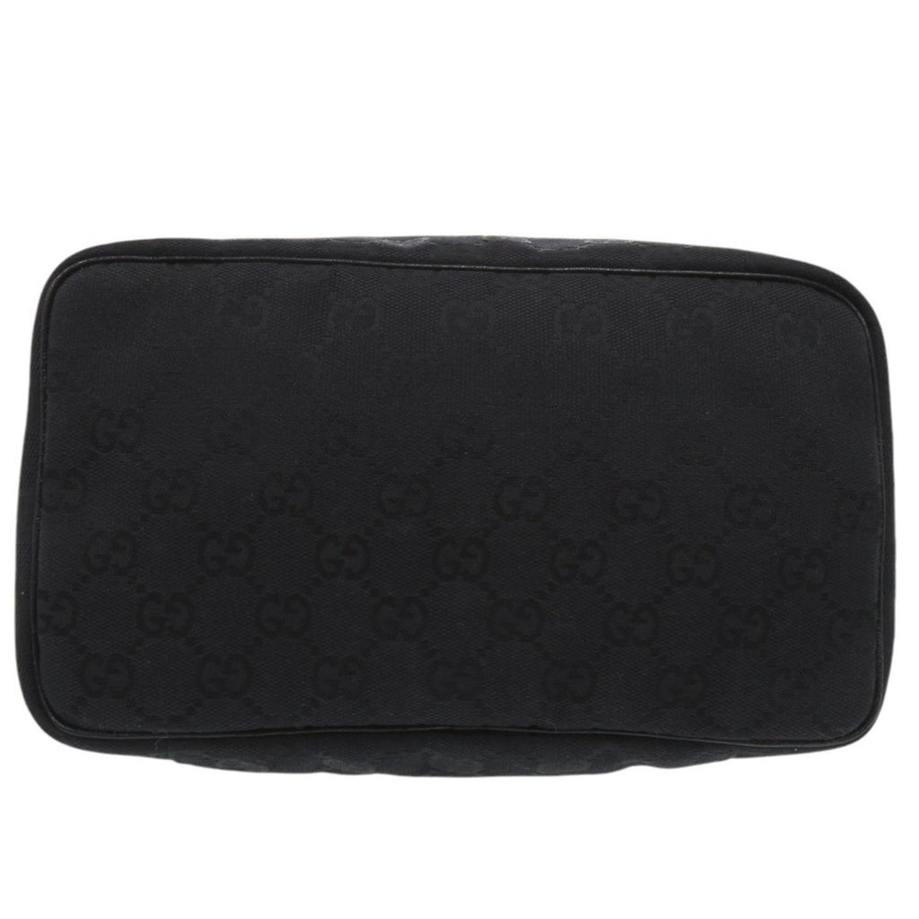 Gucci Black Gg Canvas Pouch Vanity Bag (Pre-Owned)