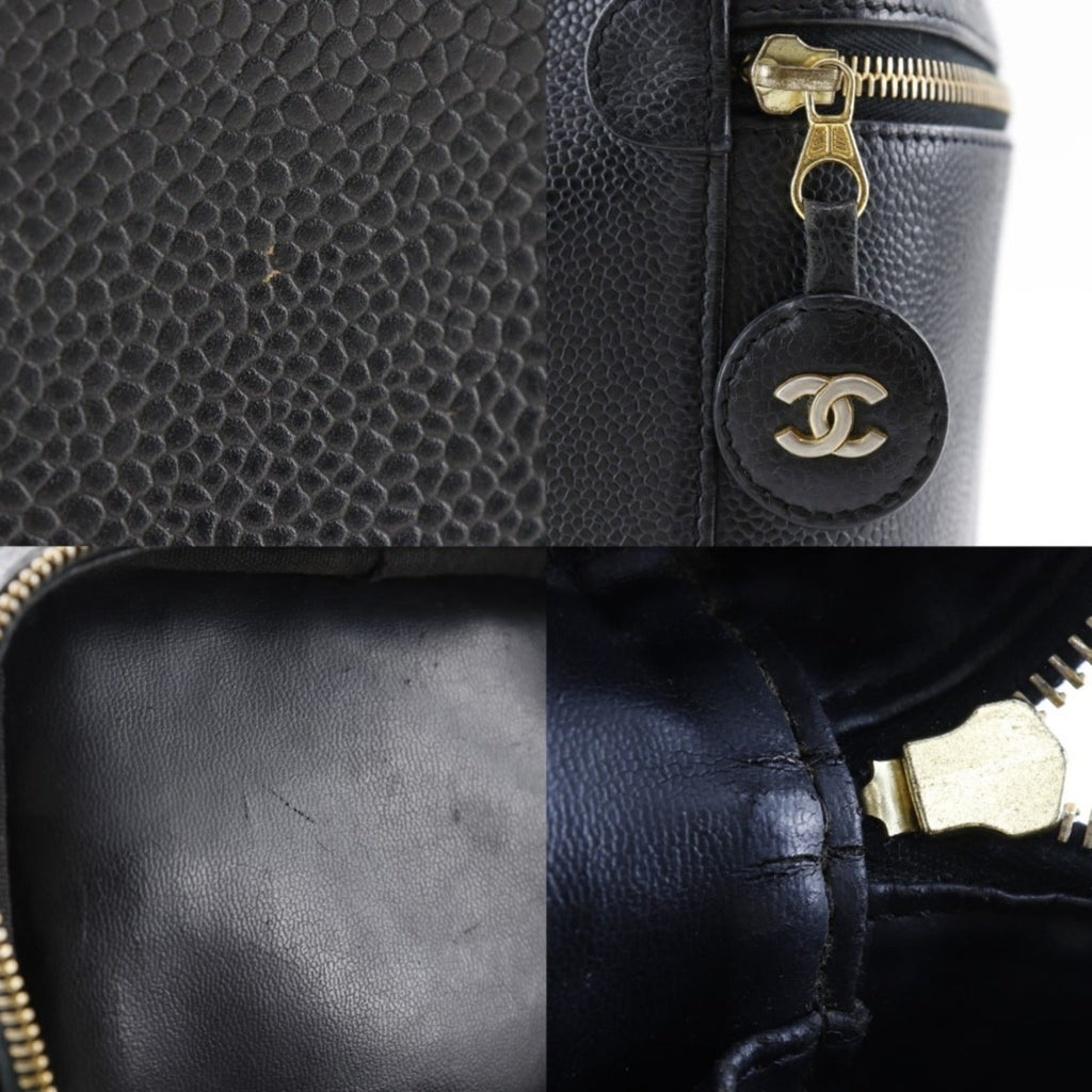 Chanel Caviar Leather Handbag (Pre-Owned)