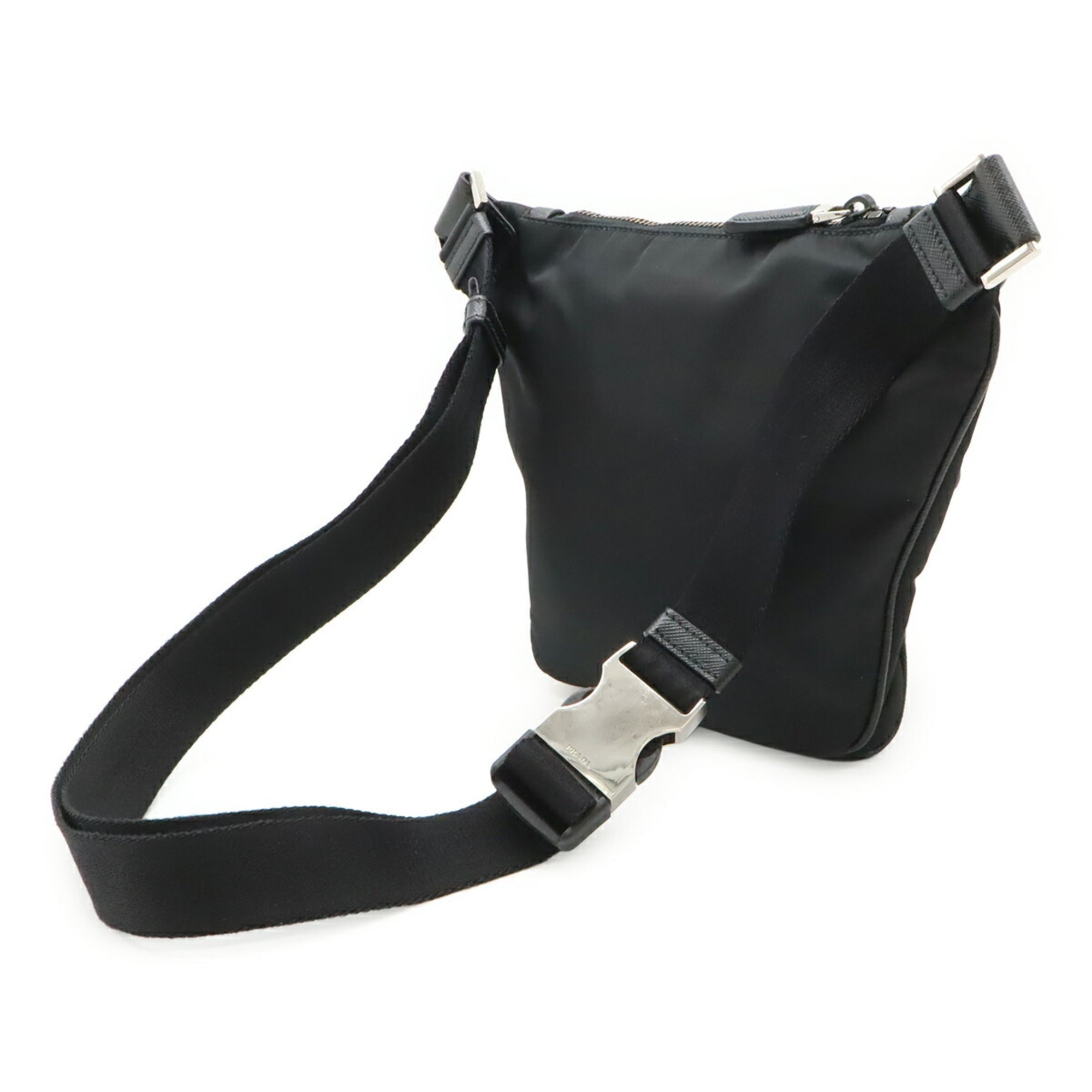 Prada Black Nero Nylon Pouch Sling Bag (Pre-Owned)