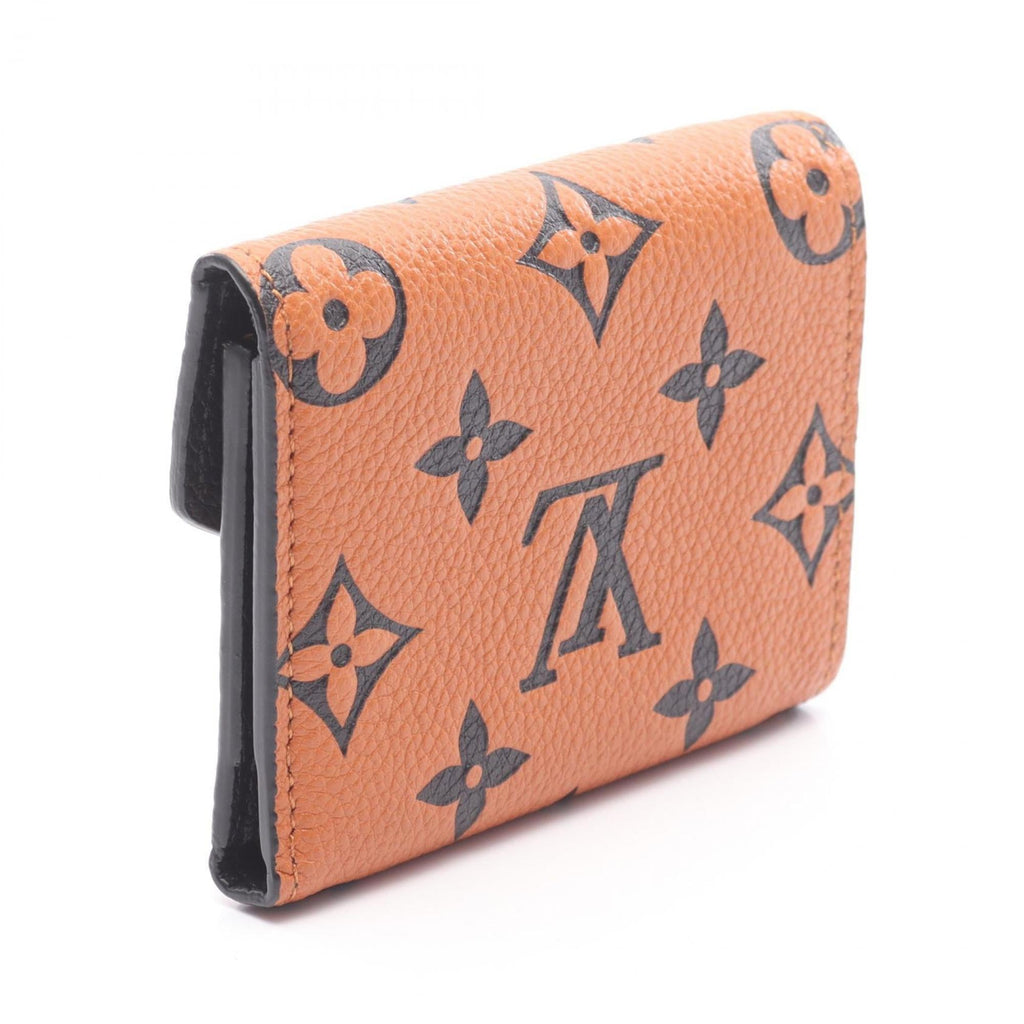 Louis Vuitton Black Brown Monogram Empreinte Leather Wallet (Tri-Fold) (Pre-Owned)