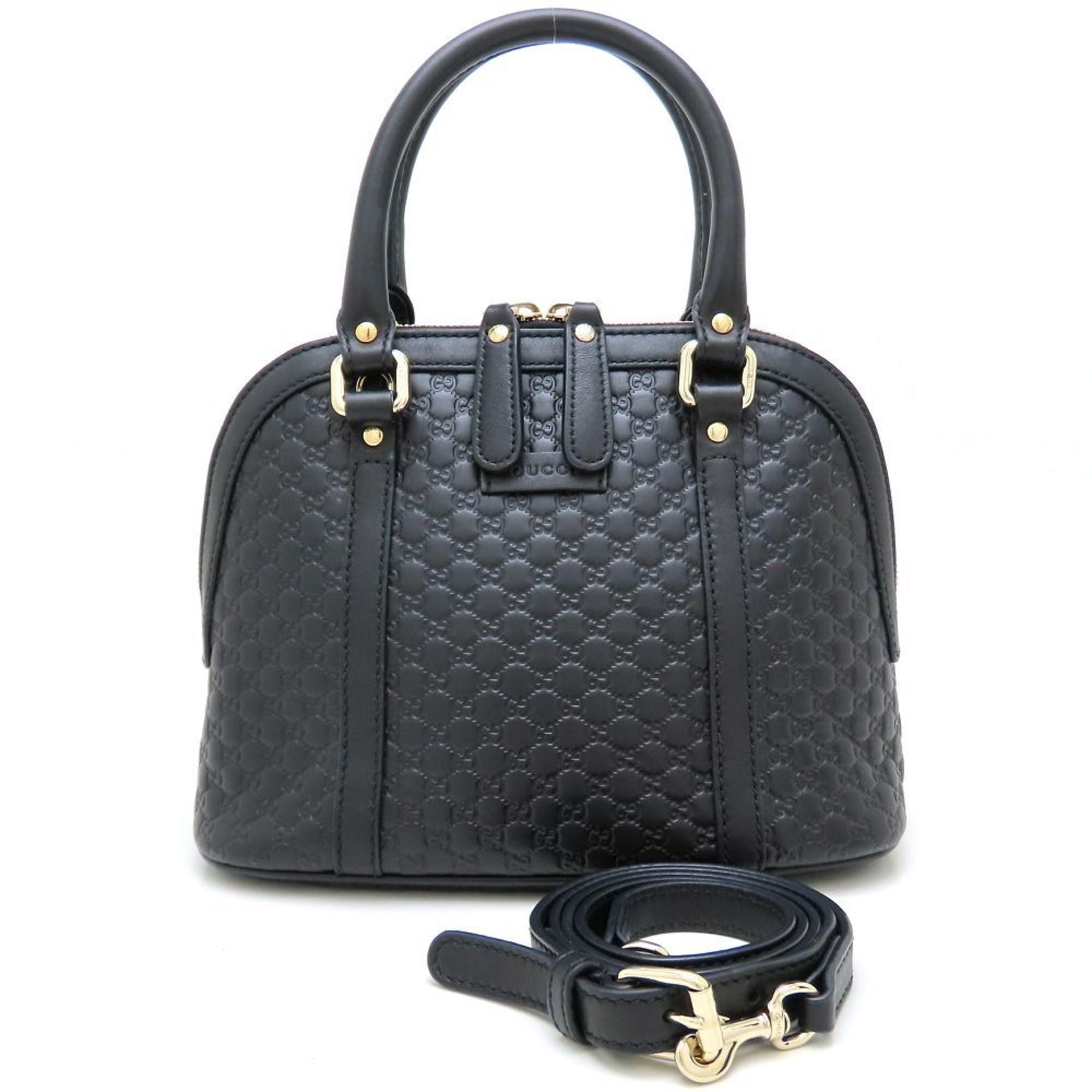 Gucci Black Leather Handbag (Pre-Owned)