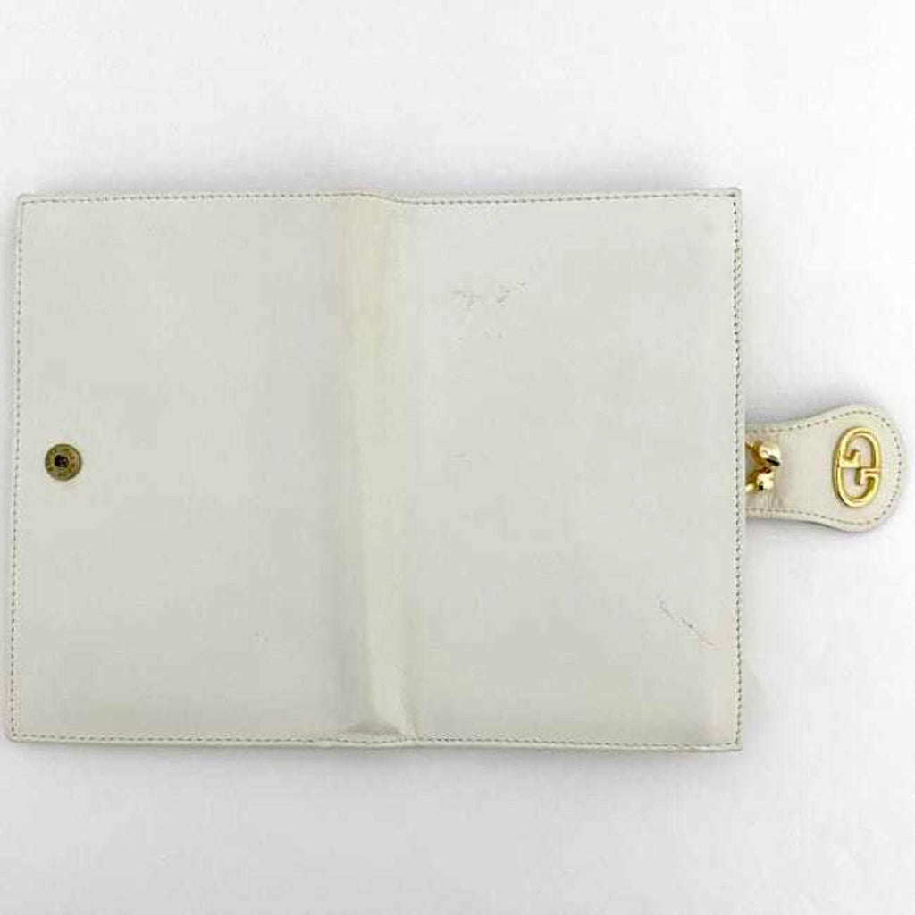 Gucci White Leather Wallet (Bi-Fold) (Pre-Owned)