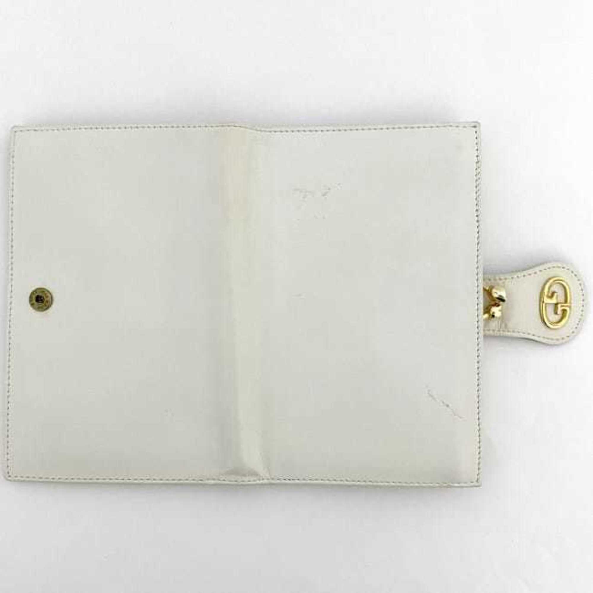 Gucci White Leather Wallet (Bi-Fold) (Pre-Owned)