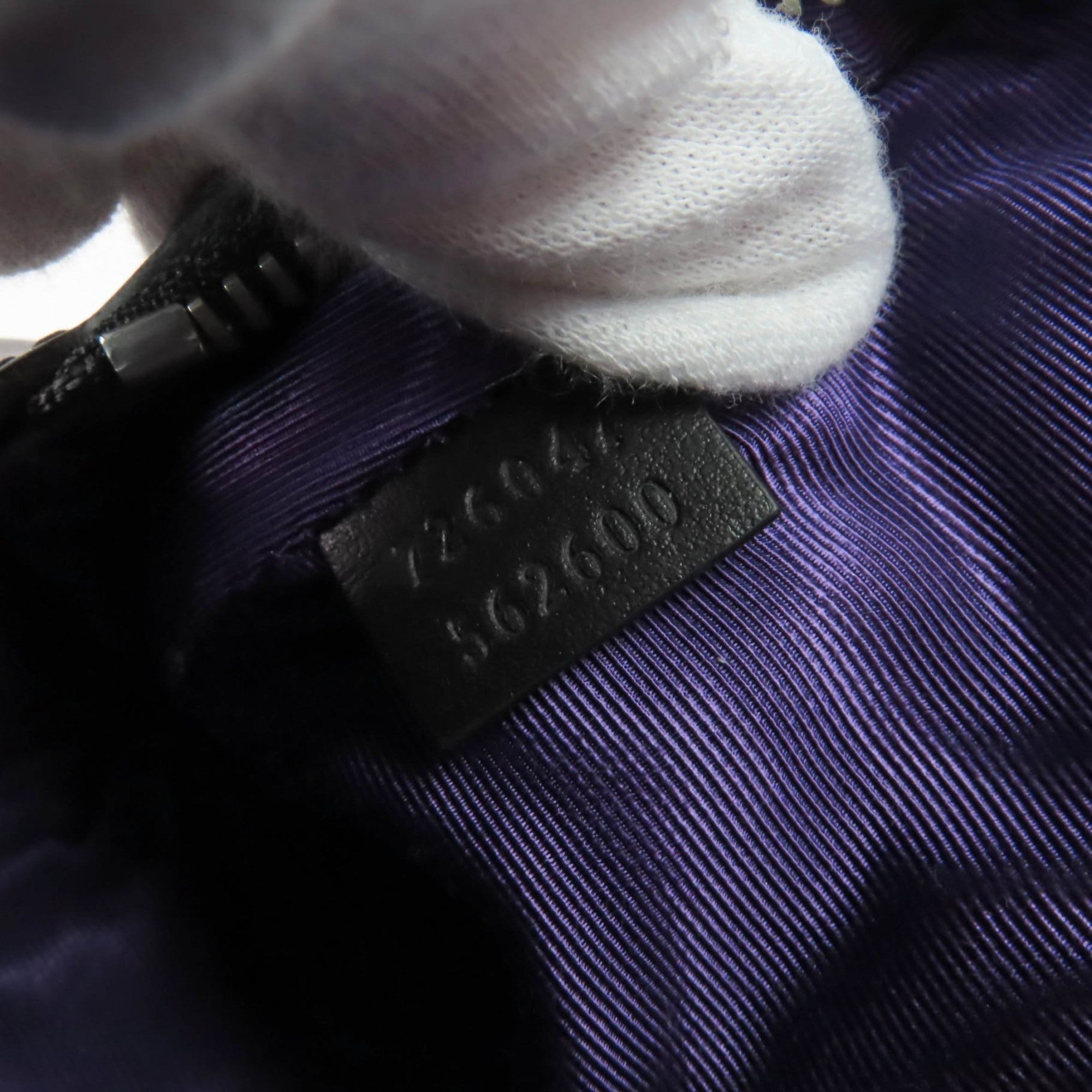 Gucci Black Purple Nylon Pouch (Pre-Owned)