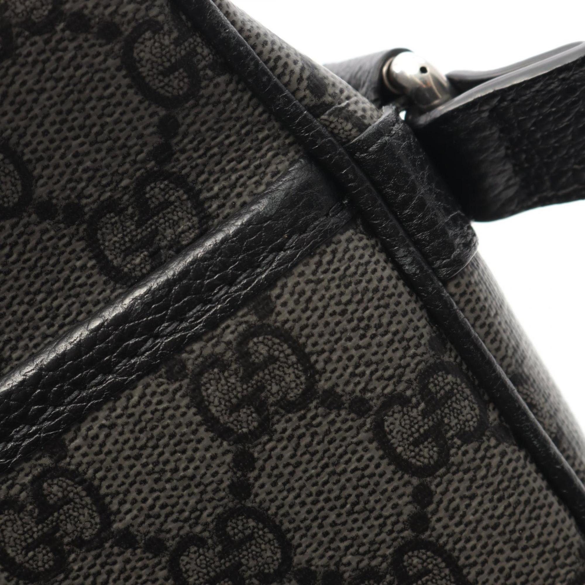Gucci Black Gray Gg Supreme Shoulder Bag (Pre-Owned)