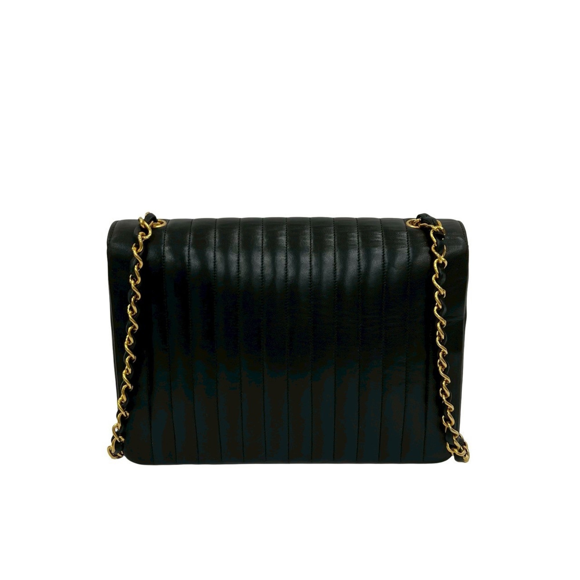 Chanel Black Leather Shoulder Bag (Pre-Owned)