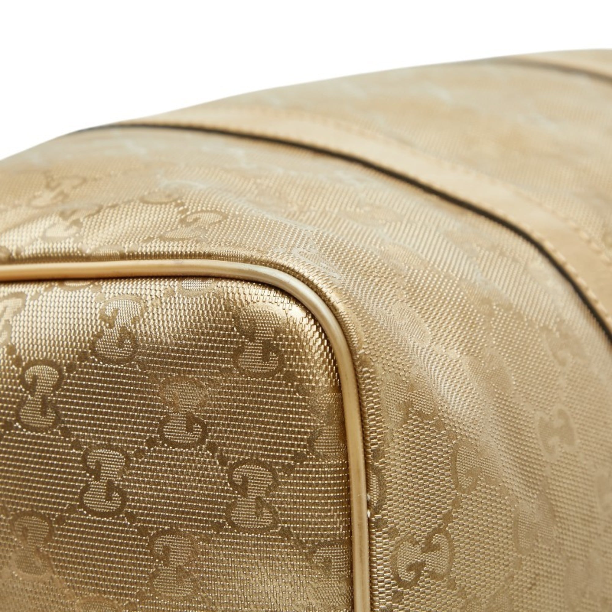 Gucci Gold Pvc Leather Handbag (Pre-Owned)