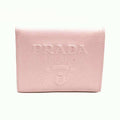 Prada Saffiano Pink Embossed Wallet (Bi-Fold) (Pre-Owned)
