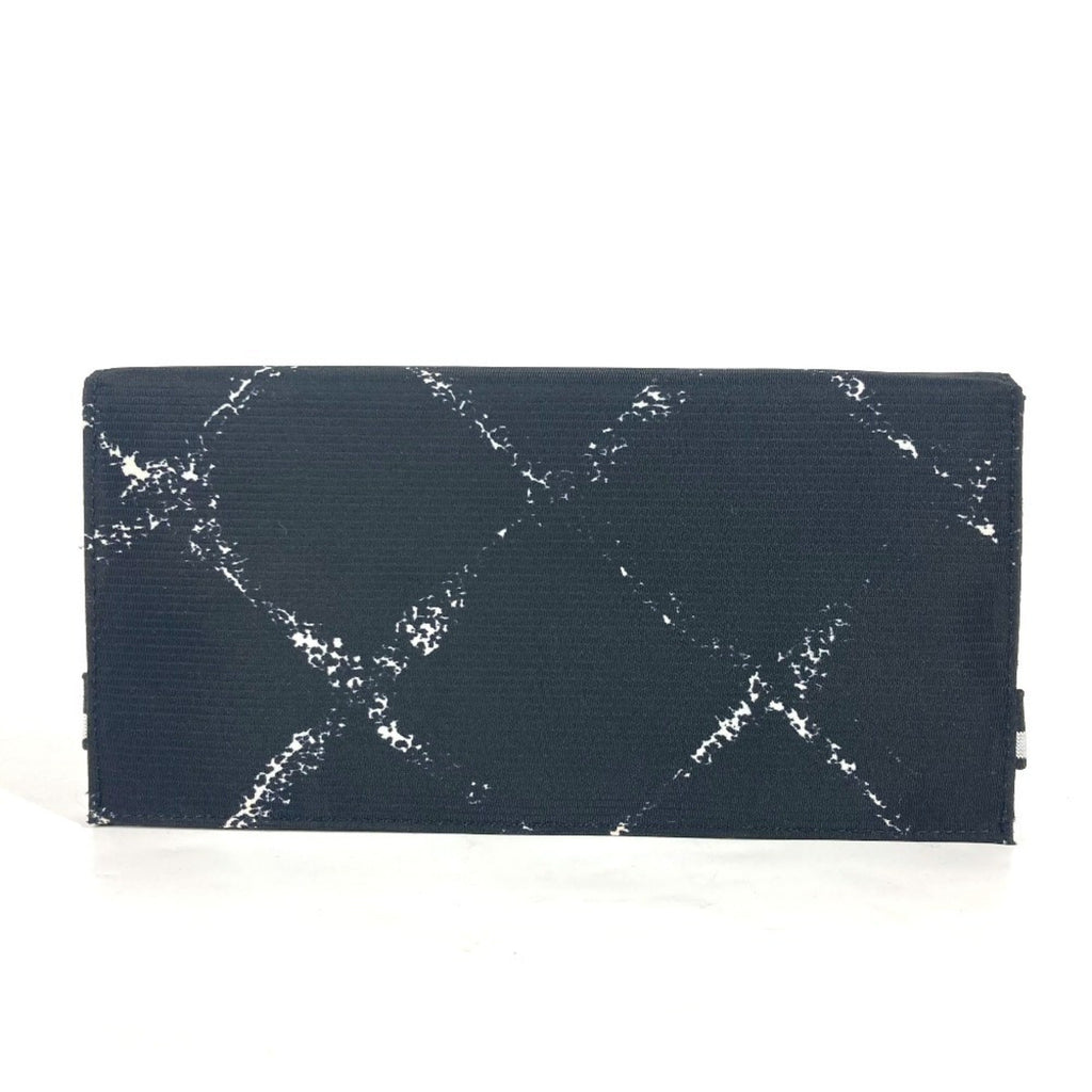 Chanel Black Nylon Long Wallet (Bi-Fold) (Pre-Owned)