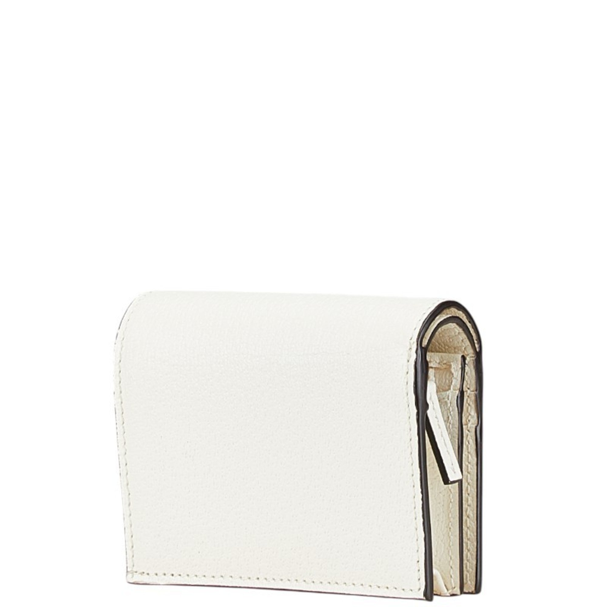 Gucci Black White Leather Chain/Shoulder Wallet (Pre-Owned)