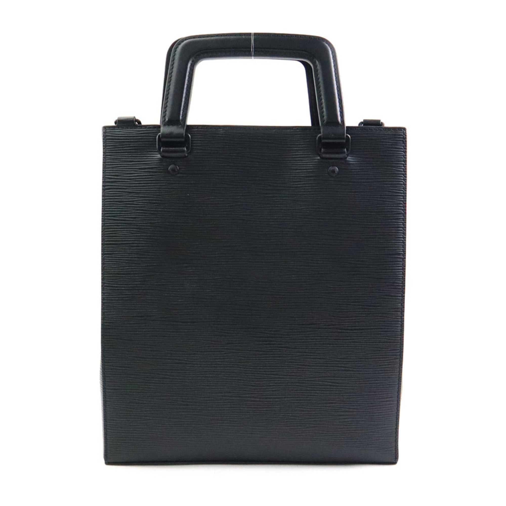 Louis Vuitton Noir Epi Leather Handbag Shoulder Bag (Pre-Owned)