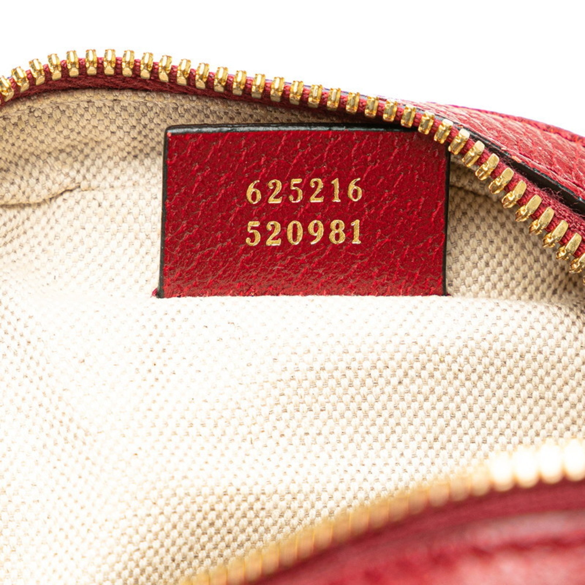 Gucci Brown Red Color Pvc Leather Shoulder Bag (Pre-Owned)