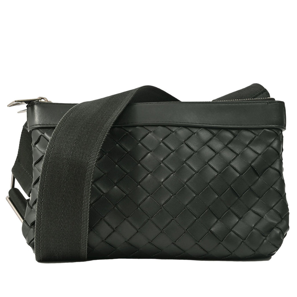Bottega Veneta Black Polypropylene Leather Clutch Bag Shoulder Bag (Pre-Owned)