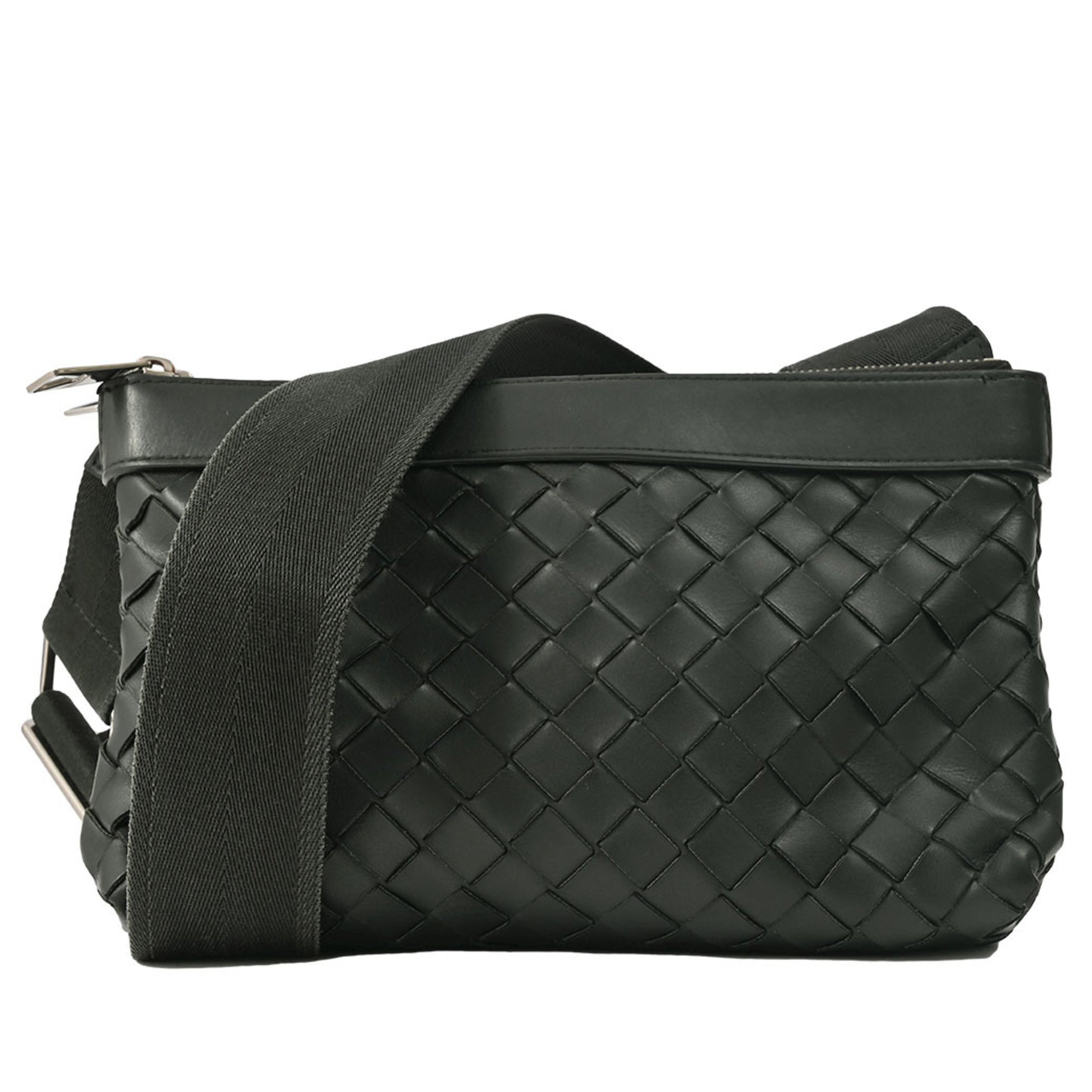 Bottega Veneta Black Polypropylene Leather Clutch Bag Shoulder Bag (Pre-Owned)