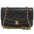 Chanel Black Leather Shoulder Bag (Pre-Owned)