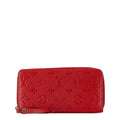 Louis Vuitton Auriane Red Color Leather Coin Purse/Coin Case (Pre-Owned)