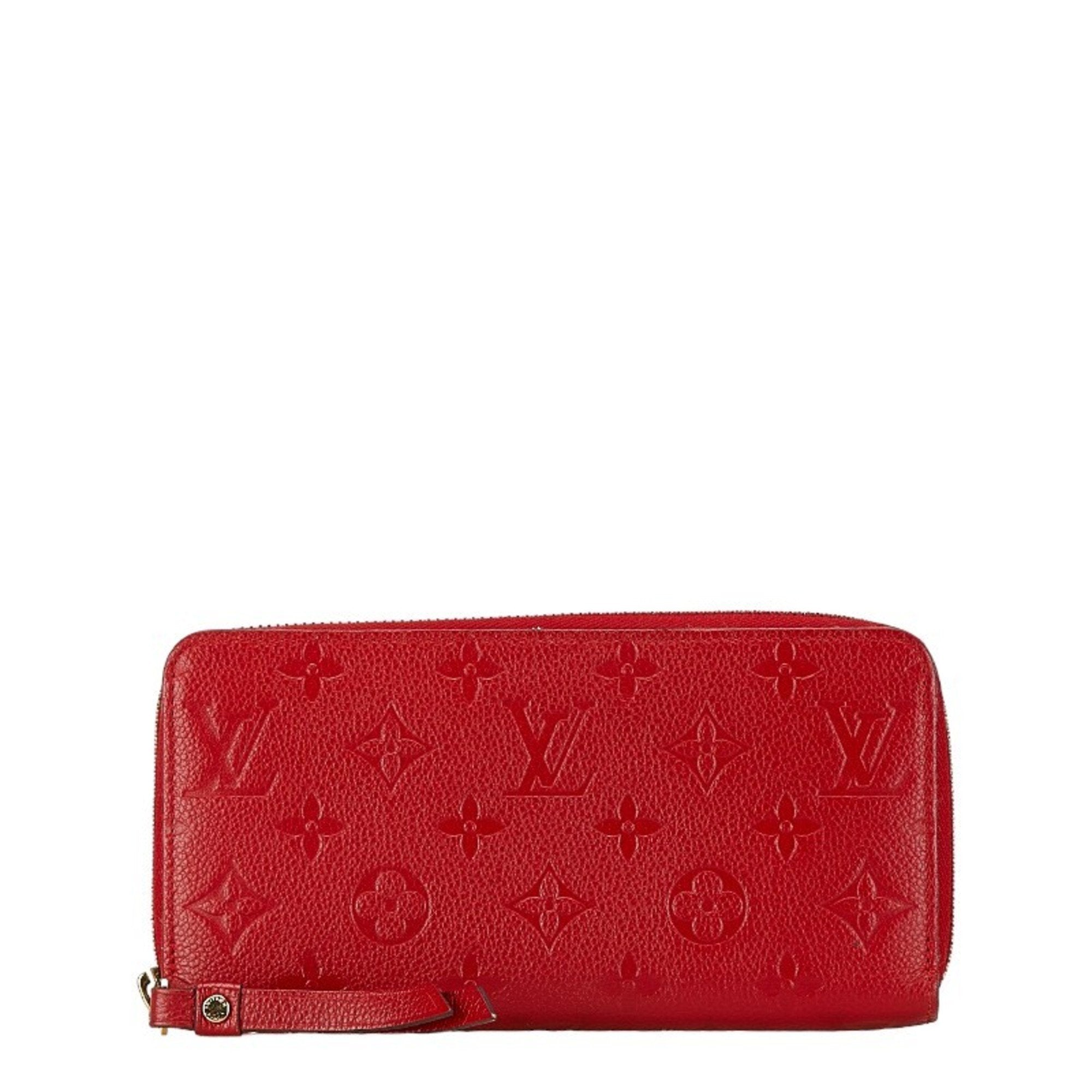 Louis Vuitton Auriane Red Color Leather Coin Purse/Coin Case (Pre-Owned)