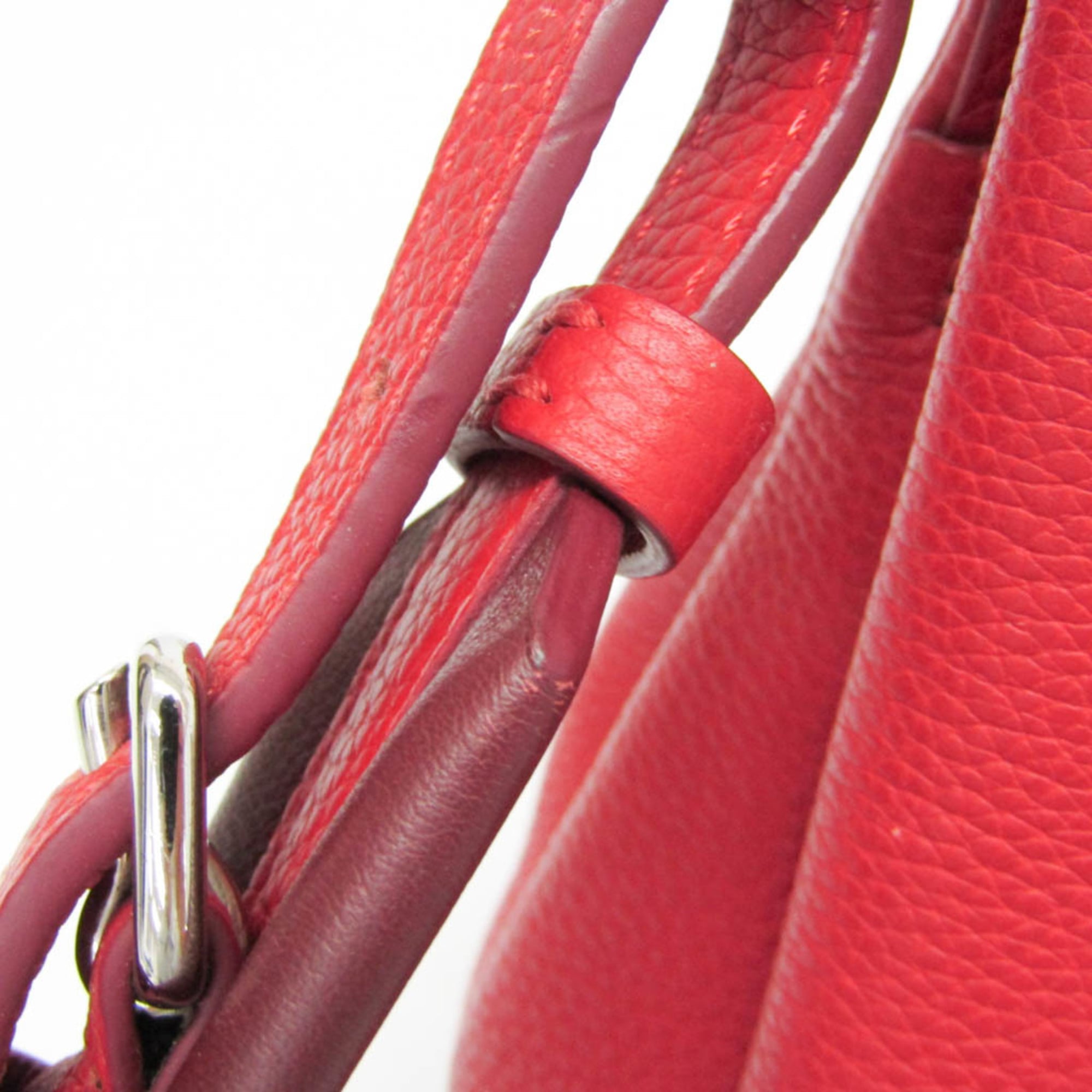 Louis Vuitton Astrid Handbag Leather Red Leather Handbag (Pre-Owned)