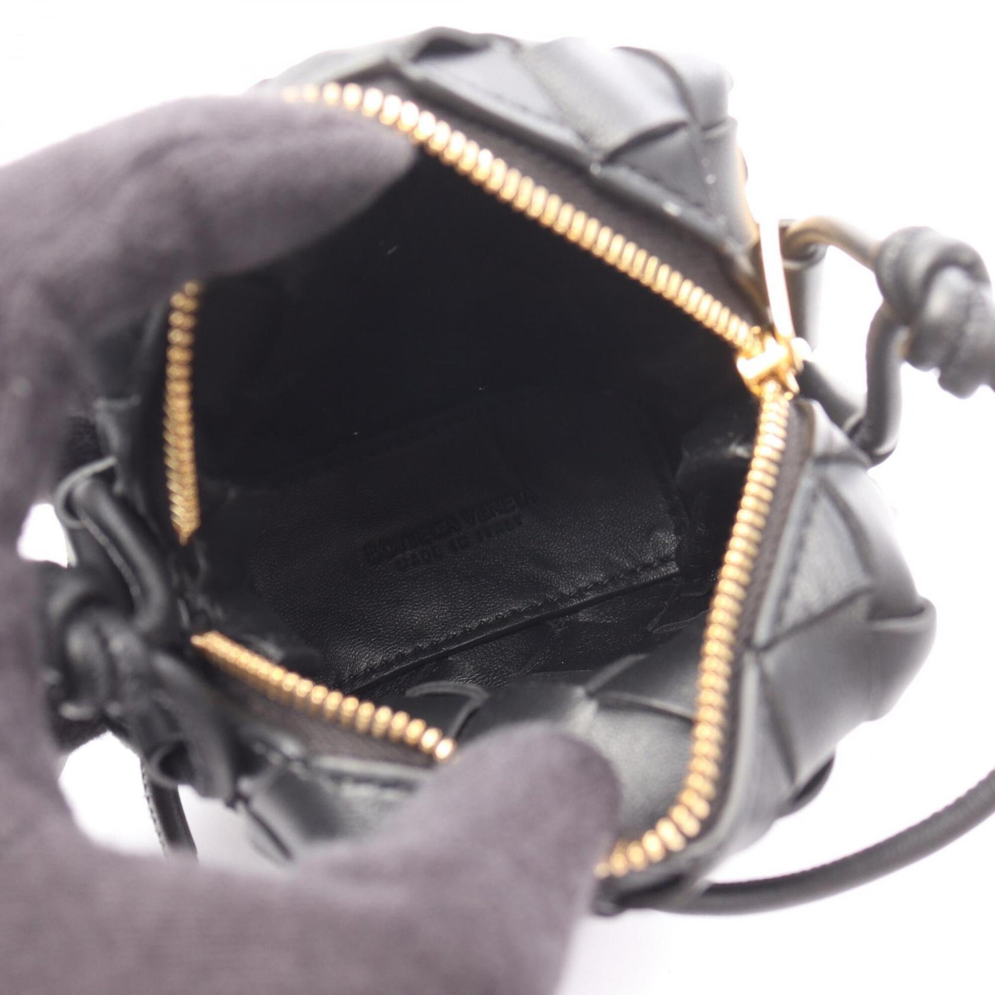 Bottega Veneta Black Intrecciato Handbag Shoulder Bag (Pre-Owned)
