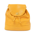 Chanel Orange Caviar Leather Backpack (Pre-Owned)