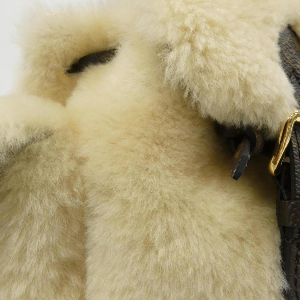 Louis Vuitton Cream Coated Canvas Backpack (Pre-Owned)