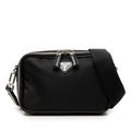 Prada Black Nylon Patent Leather Shoulder Bag (Pre-Owned)