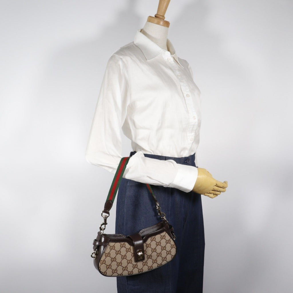 Gucci Brown Gg Canvas Shoulder Bag (Pre-Owned)