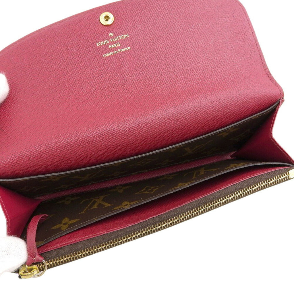 Louis Vuitton Fuchsia Monogram Purple Red Color Pvc Long Wallet (Bi-Fold) (Pre-Owned)