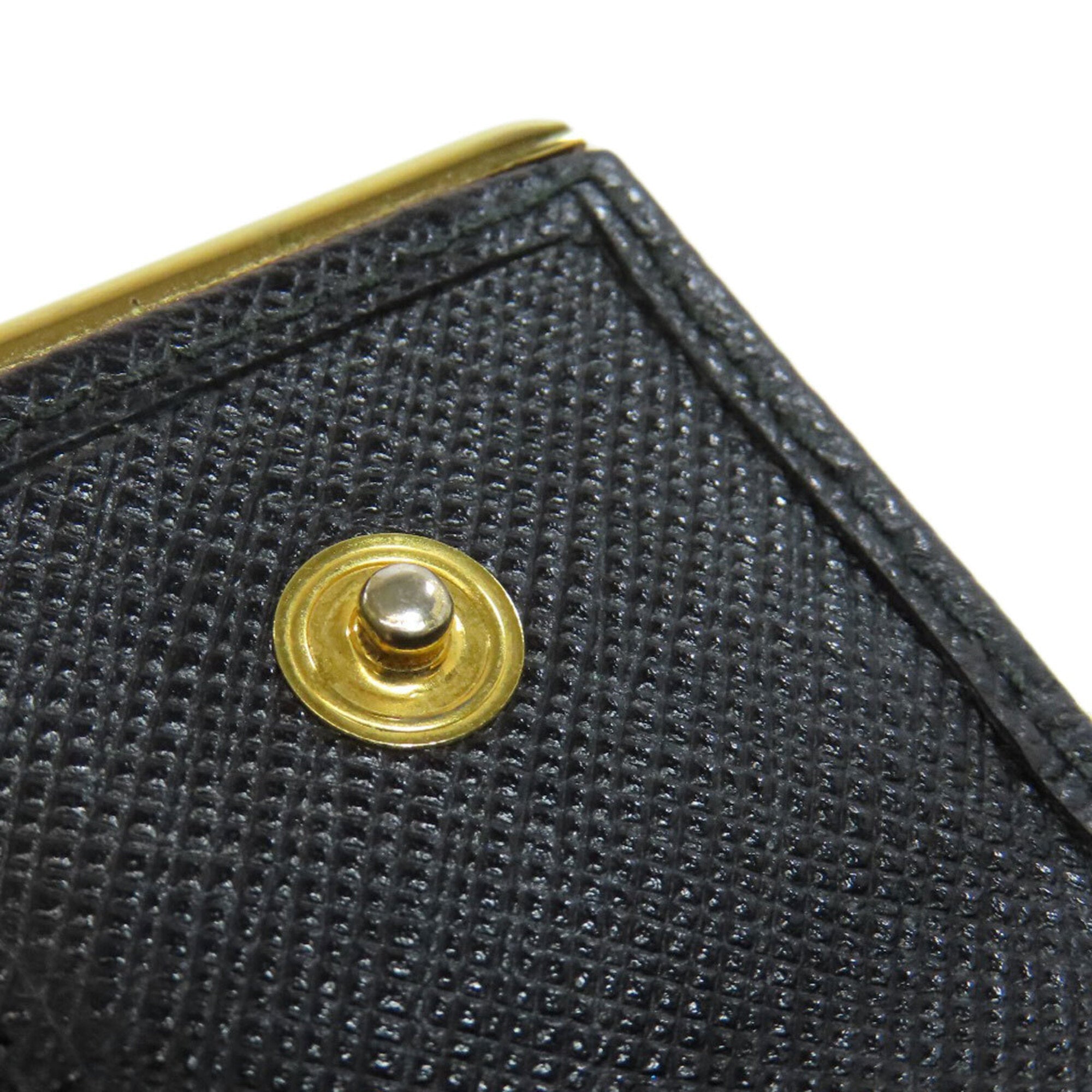 Prada Black Leather Wallet (Bi-Fold) (Pre-Owned)