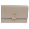 Louis Vuitton Galle Gray Leather Wallet (Bi-Fold) (Pre-Owned)