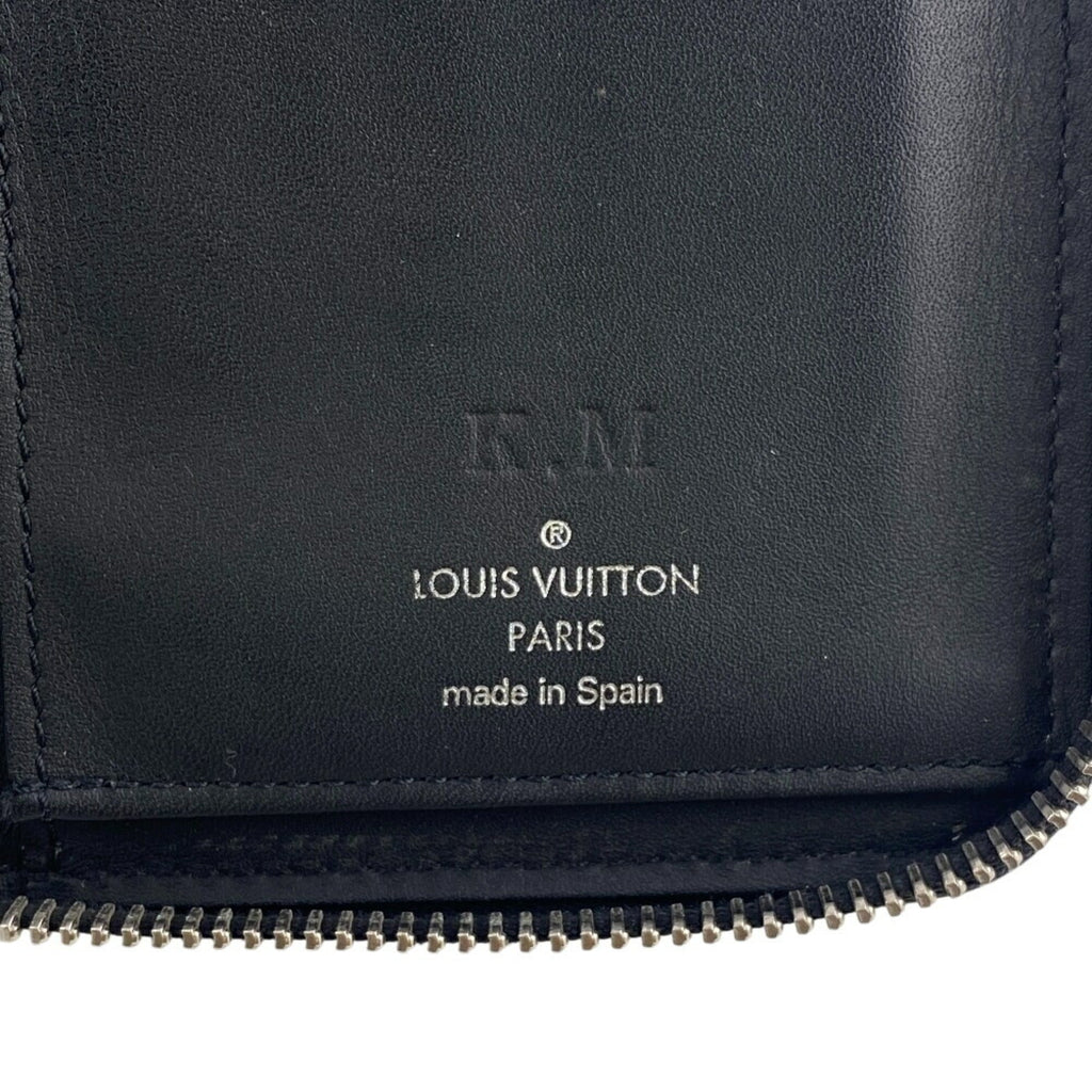 Louis Vuitton Black Leather Long Wallet (Bi-Fold) (Pre-Owned)