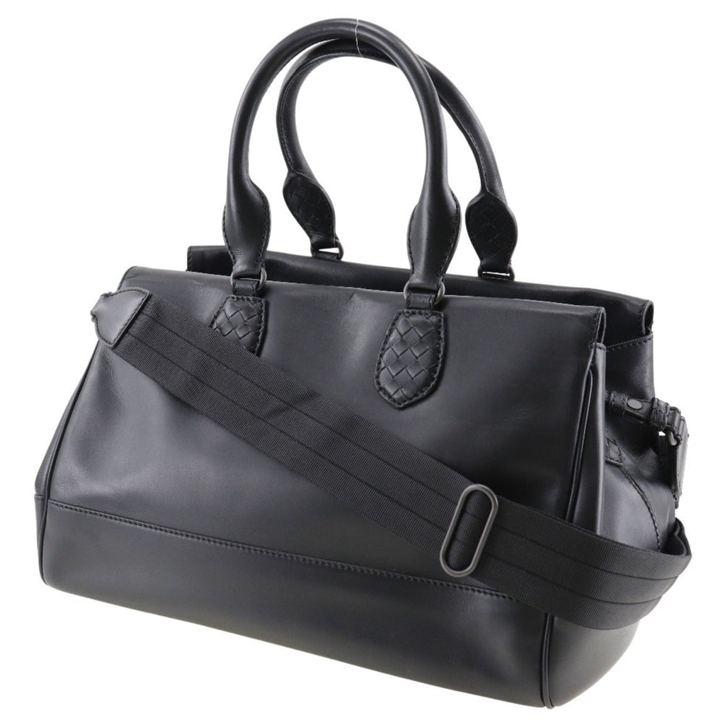 Bottega Veneta Black Leather Handbag (Pre-Owned)
