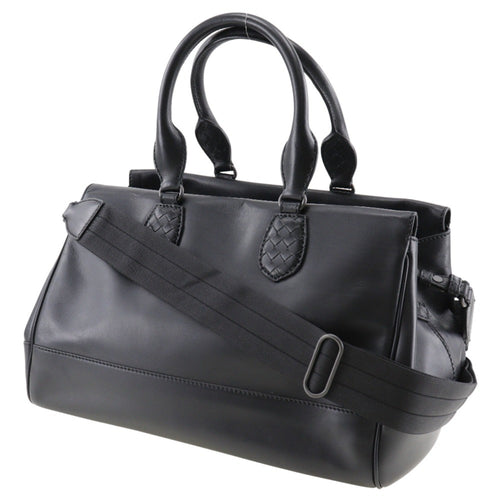 Bottega Veneta Black Leather Handbag (Pre-Owned)