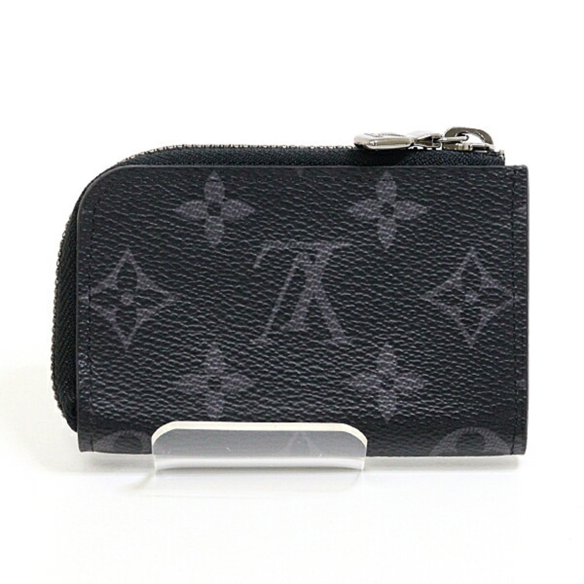 Louis Vuitton Black Monogram Eclipse Canvas Leather Coin Purse/Coin Case (Pre-Owned)