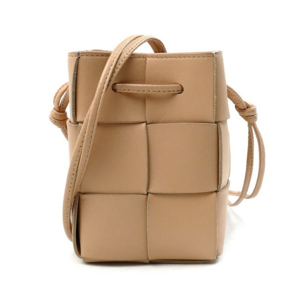Bottega Veneta Beige Leather Shoulder Bag (Pre-Owned)