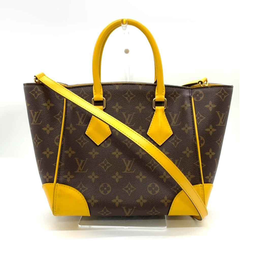 Louis Vuitton Brown Monogram Yellow Monogram Handbag Shoulder Bag (Pre-Owned)