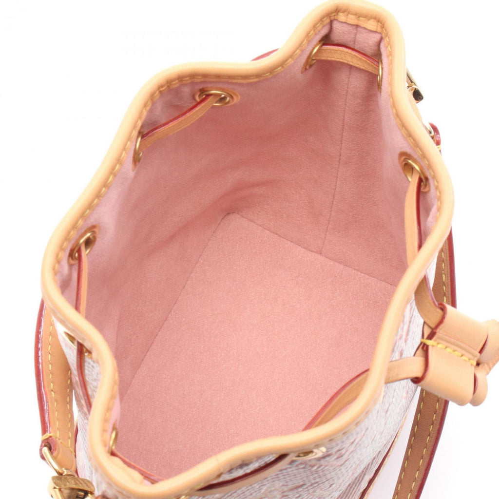 Louis Vuitton Brown Pink Monogram Leather Jacquard Handbag (Pre-Owned)