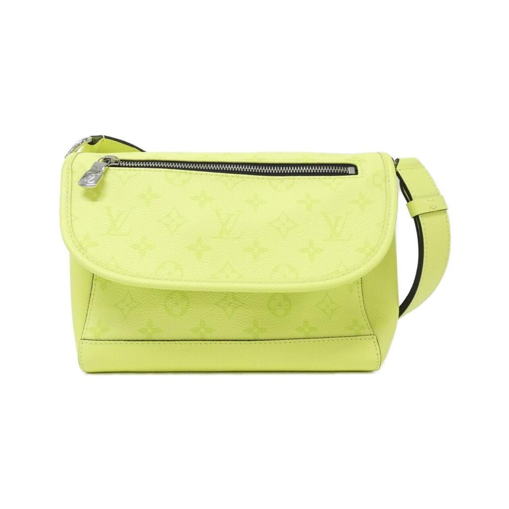 Louis Vuitton Taigarama Citron Jaune Coated Canvas Leather Handbag (Pre-Owned)