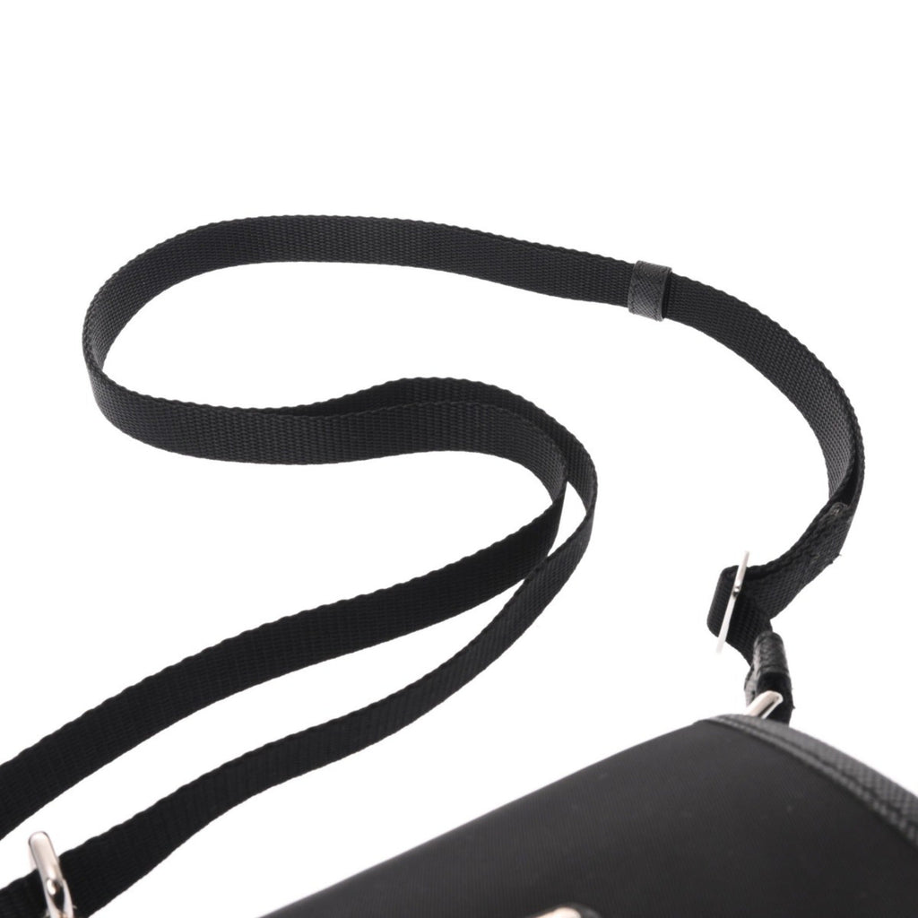 Prada Black Nylon Leather Shoulder Bag (Pre-Owned)