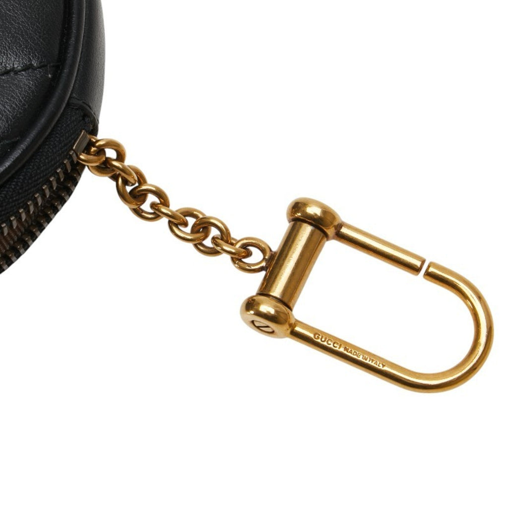 Gucci Black Leather Coin Purse/Coin Case (Pre-Owned)