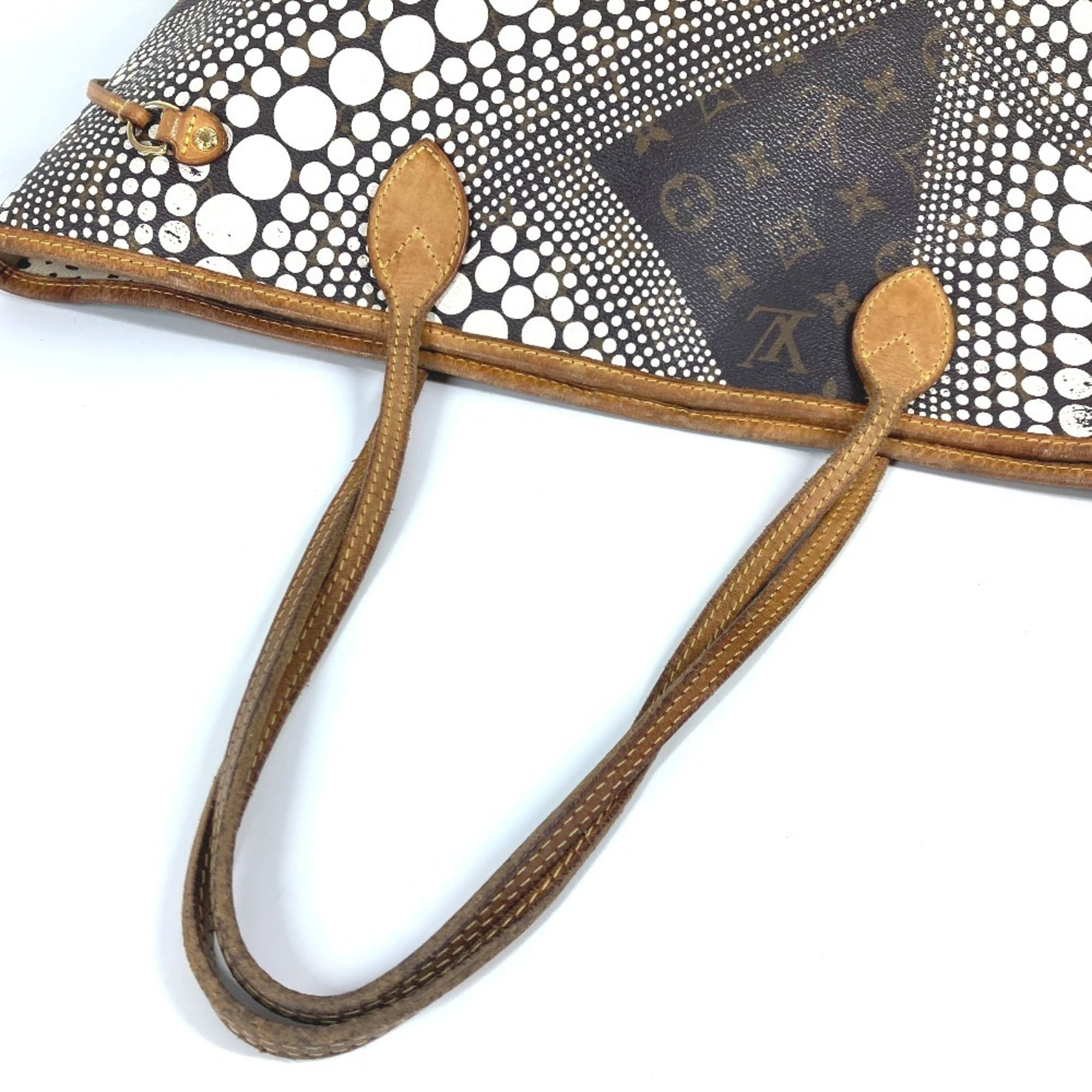 Louis Vuitton Brown Monogram White Monogram Shoulder Bag Tote Bag (Pre-Owned)