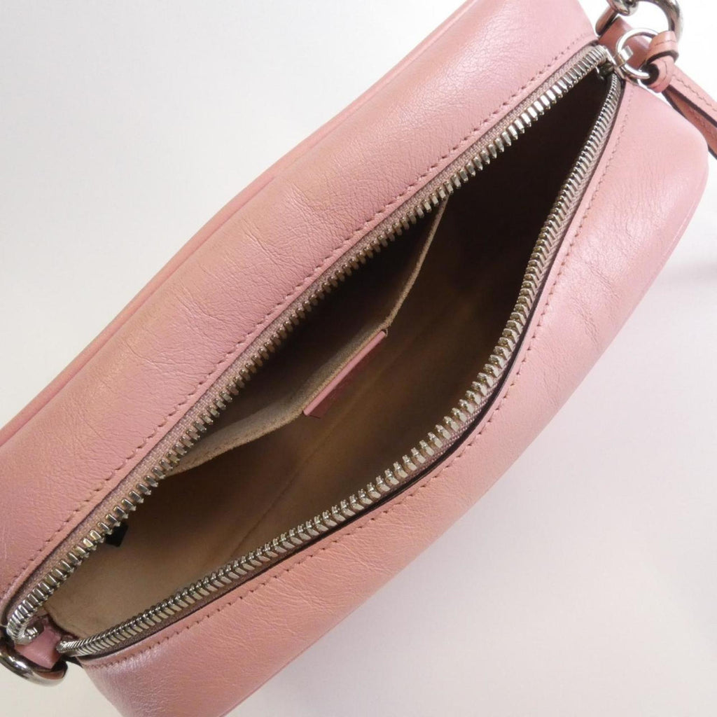 Gucci Pink Leather Shoulder Bag (Pre-Owned)